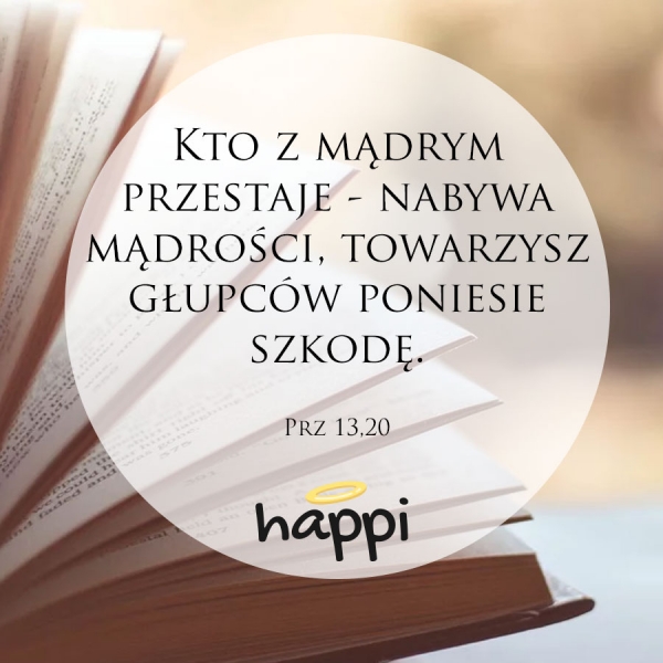 to z mądrym przestaje - nabywa mądrości, towarzysz głupców poniesie szkodę.